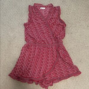 Max Studio Red Patterned Top